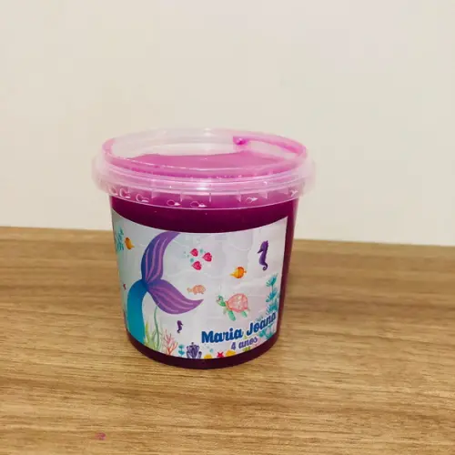 Slime com Glitter Sereia