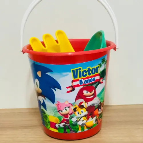 Balde de Praia Promoção Sonic