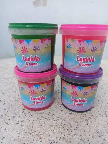 Slime com Glitter