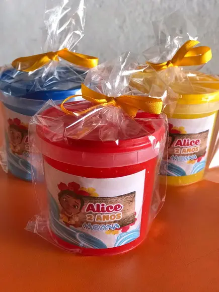 Slime com Glitter Moana