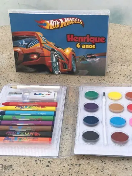 Estojo de Pintura Hotweels