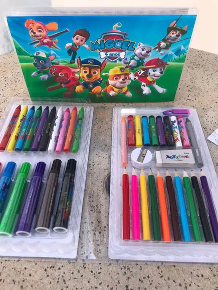 Estojo de pintura Patrulha Canina