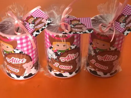 Cofre Personalizado Fazendinha Rosa