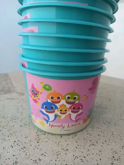Balde Personalizado - Baby Shark