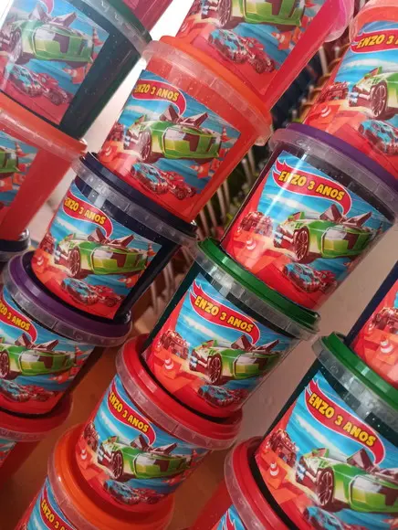 Slime com Glitter Hot Wheels