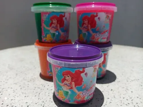 Slime com Glitter Ariel