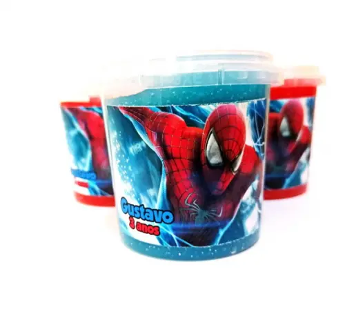 Slime com Glitter Homem Aranha