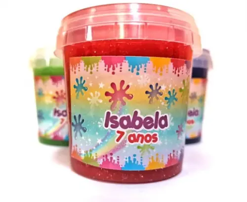 Slime com Glitter