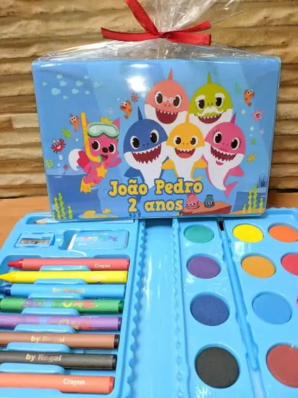 Estojo de Pintura Baby Shark