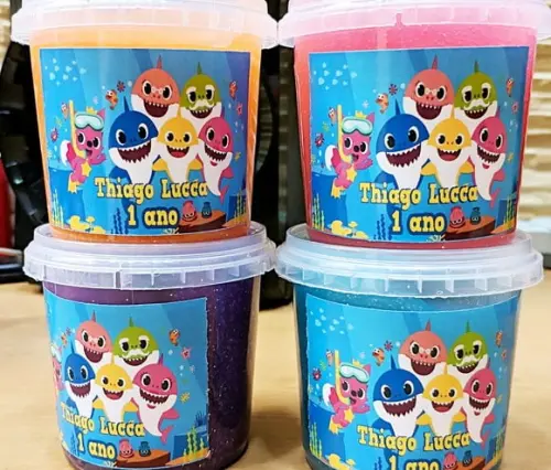 Slime com Glitter