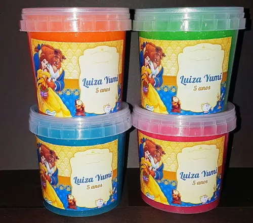Slime com Glitter Bela