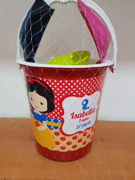 Baldinho de praia Branca de Neve
