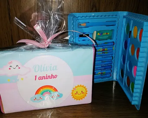 Estojo de pintura Chuva de amor