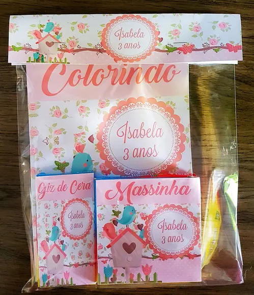 Kit colorir e massinha Jardim