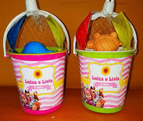 Kit balde de praia 5 peças