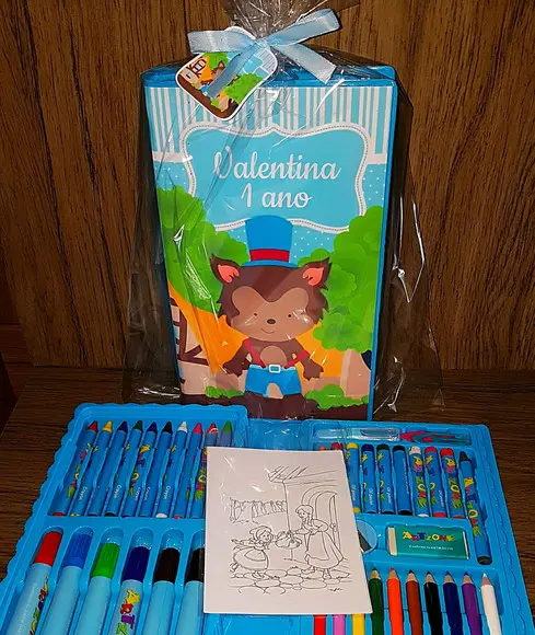 Estojo de pintura com 48 peças