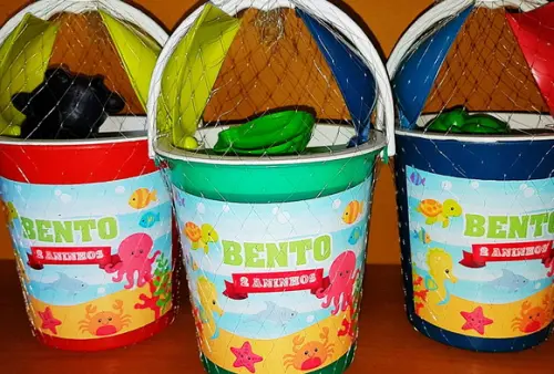 Kit baldinho de praia 5 peças