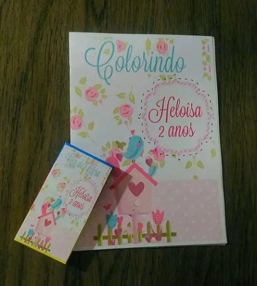 Kit colorir Jardim