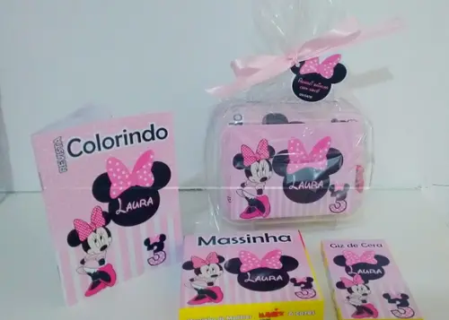 Kit colorir na maletinha minnie