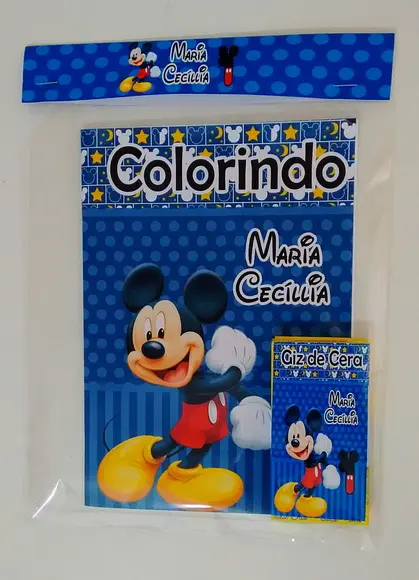 Kit colorir Mickey Azul
