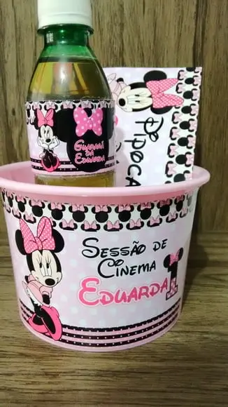 Kit cinema Minnie Rosa