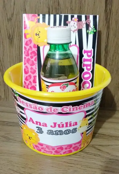 Kit cinema Zoológico de menina