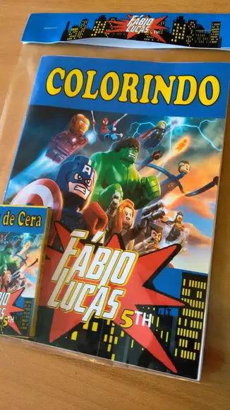 Kit colorir Lego Marvel