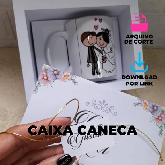 Arquivo de Corte Caixa para Caneca Padrinhos
