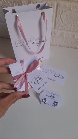 Kit Entrega Sacola de Papel com Caixa e Tags