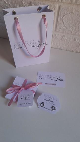 Kit Entrega Sacola de Papel com Caixa e Tags