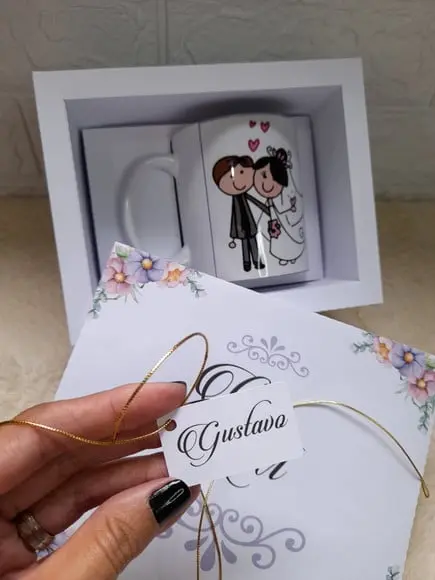 Arquivo de Corte Caixa para Caneca Padrinhos