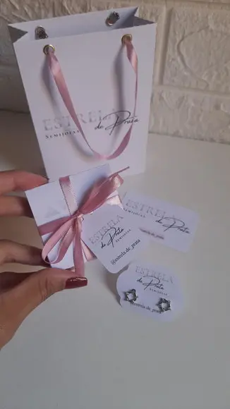 Kit Entrega Sacola de Papel com Caixa e Tags
