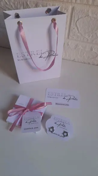 Kit Entrega Sacola de Papel com Caixa e Tags