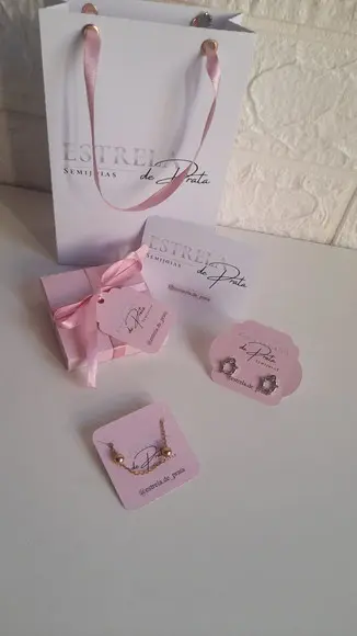 Kit Entrega Sacola de Papel com Caixa e Tags