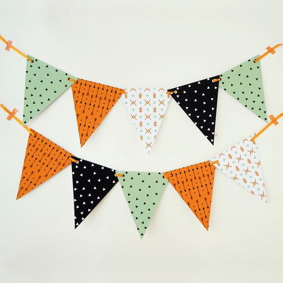 Bandeirola de Papel Estampada - Festa Raposinha ou Bosque
