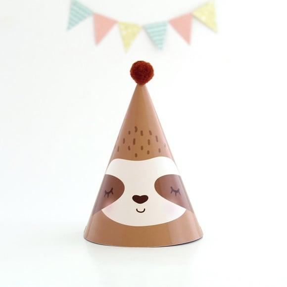 Chapeuzinho de Festa - Bicho Preguiça - 3 Unidades