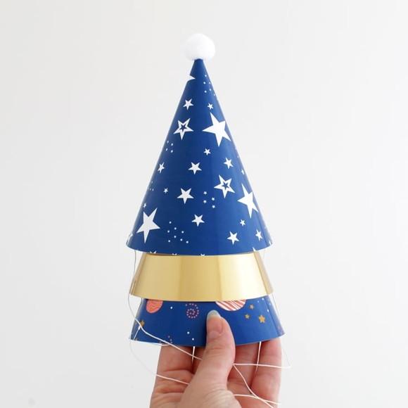 Chapeuzinhos Tema Astronauta / Espaço (3 Un.)