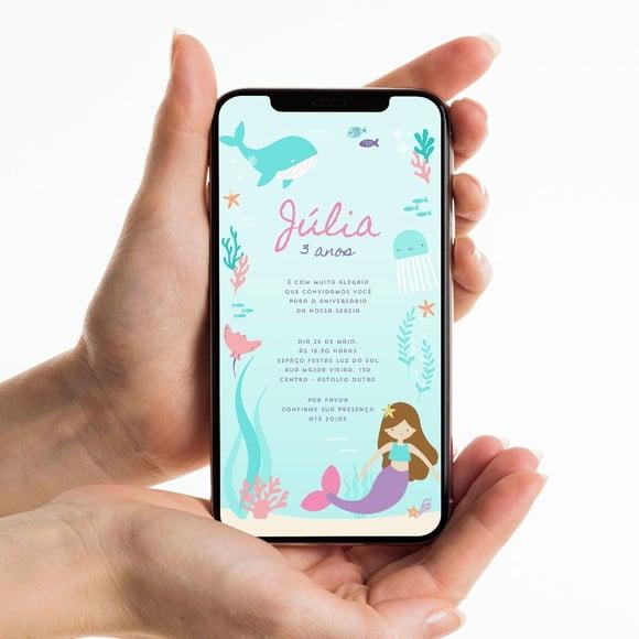 Convite Digital - a Sereia e a Baleia