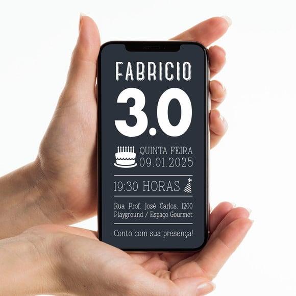 Convite Digital | Aniversário 30 Anos