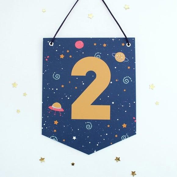 Flâmula de Papel - Espaço / Galáxias - Decoração Aniversári