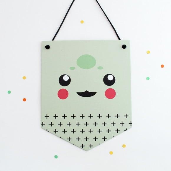 Flâmula de Papel - Pokemon - Bulbasaur - Decoração Festa