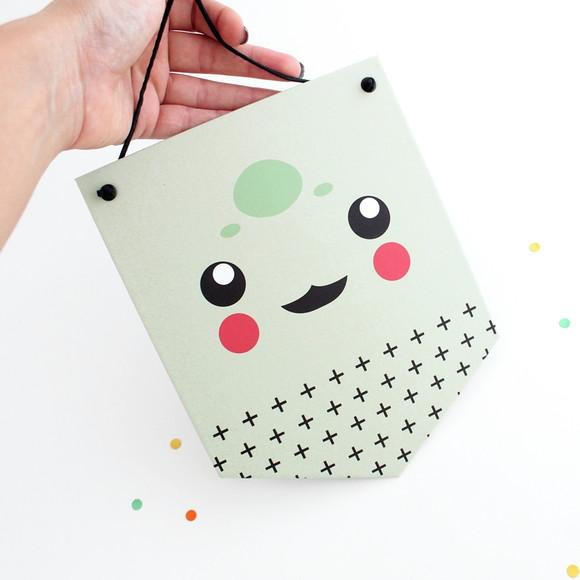 Flâmula de Papel - Pokemon - Bulbasaur - Decoração Festa