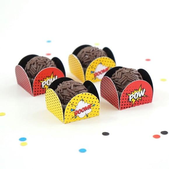 Forminha para Docinho - Festa Super Herói (12 Un)