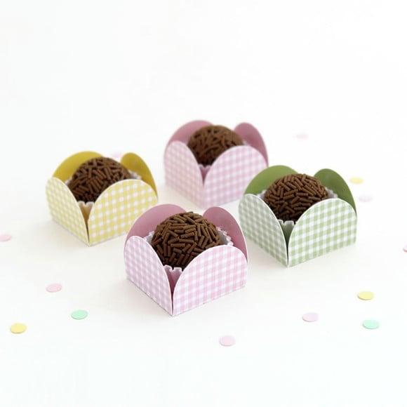 Forminha Xadrez - Cores Candy (12un)