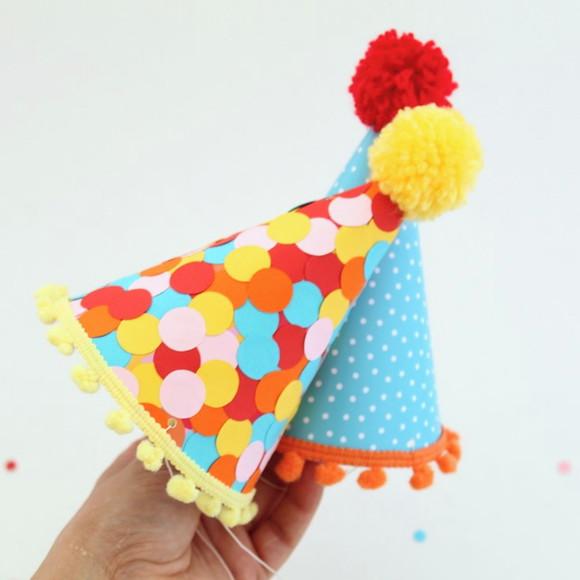 Kit 3 Chapeuzinhos Coleção Carnaval Confetes
