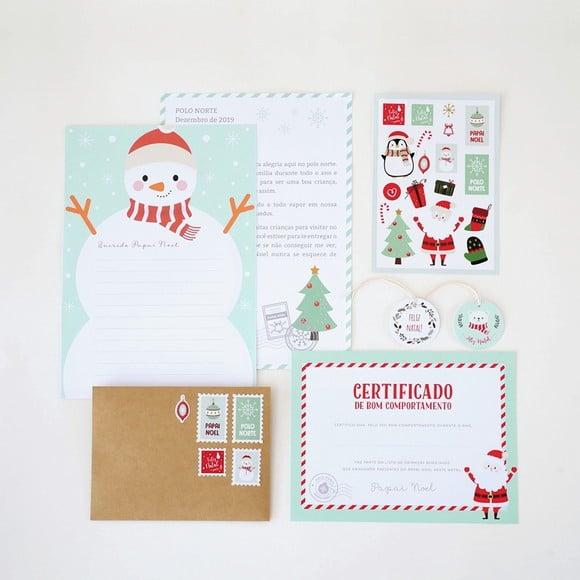 Kit Cartinha de Natal (1) - Carta para o Papai Noel