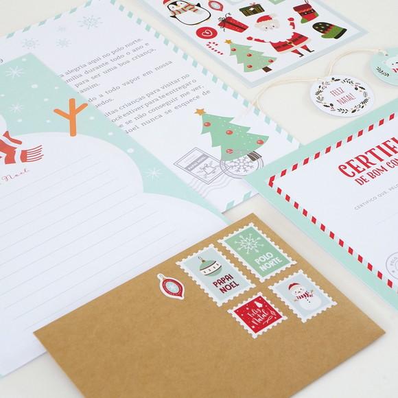 Kit Cartinha de Natal (1) - Carta para o Papai Noel