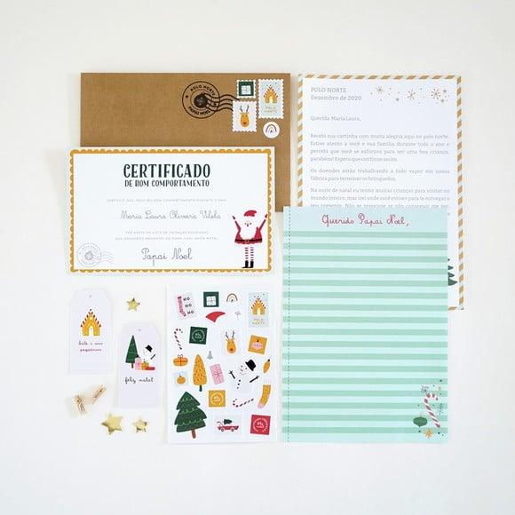 Kit Cartinha de Natal (2) - Carta para o Papai Noel