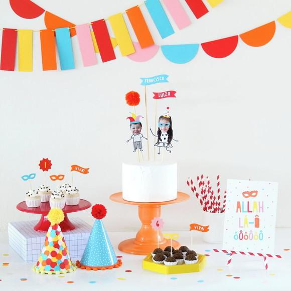 Kit Festa Carnaval - com Rostinhos