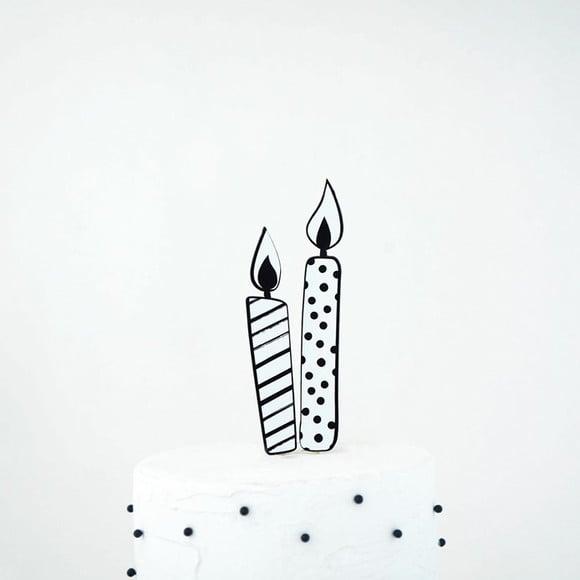 Kit Festa Preto e Branco - sem Tema - Minimalista